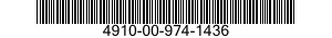 4910-00-974-1436  4910009741436 009741436