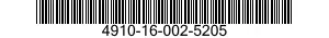 4910-16-002-5205 SHOP EQUIPMENT,AUTOMOTIVE VEHICLE 4910160025205 160025205