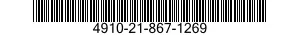 4910-21-867-1269 GAGE,TIRE PRESSURE,SELF-CONTAINED 4910218671269 218671269