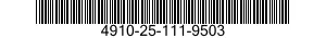 4910-25-111-9503 RELINER,BRAKE AND CLUTCH 4910251119503 251119503