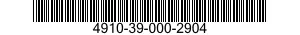 4910-39-000-2904 TESTER,FUEL INJECTOR PUMP 4910390002904 390002904