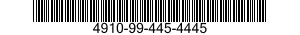 4910-99-445-4445  4910994454445 994454445