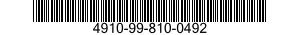 4910-99-810-0492  4910998100492 998100492