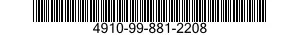 4910-99-881-2208 MACHINE 4910998812208 998812208