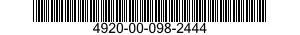 4920-00-098-2444 PLUG ASSEMBLY,TEST 4920000982444 000982444