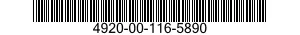 4920-00-116-5890 TEST SET,FLIGHT CONTROL SYSTEM 4920001165890 001165890