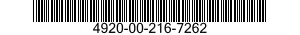 4920-00-216-7262 PARTS KIT,RADAR TEST SET 4920002167262 002167262