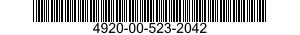 4920-00-523-2042 FIXTURE,FUEL SYSTEM COMPONENTS,AIRCRAFT 4920005232042 005232042