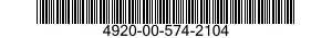 4920-00-574-2104  4920005742104 005742104