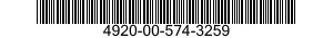 4920-00-574-3259  4920005743259 005743259