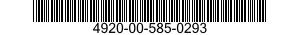 4920-00-585-0293  4920005850293 005850293