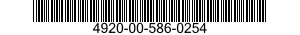 4920-00-586-0254  4920005860254 005860254