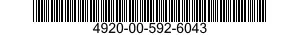 4920-00-592-6043  4920005926043 005926043