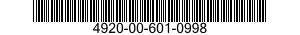 4920-00-601-0998  4920006010998 006010998