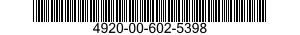 4920-00-602-5398  4920006025398 006025398
