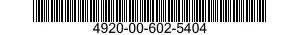 4920-00-602-5404  4920006025404 006025404