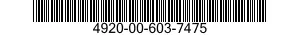4920-00-603-7475  4920006037475 006037475