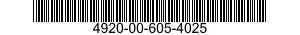 4920-00-605-4025  4920006054025 006054025