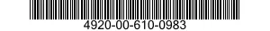 4920-00-610-0983  4920006100983 006100983