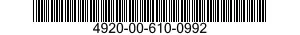 4920-00-610-0992  4920006100992 006100992