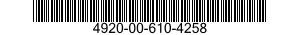 4920-00-610-4258  4920006104258 006104258