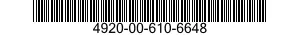 4920-00-610-6648  4920006106648 006106648