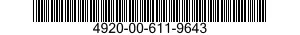 4920-00-611-9643  4920006119643 006119643