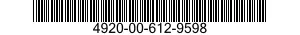 4920-00-612-9598  4920006129598 006129598