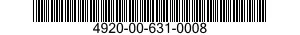 4920-00-631-0008  4920006310008 006310008