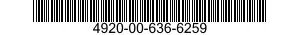 4920-00-636-6259  4920006366259 006366259