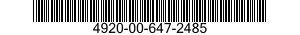 4920-00-647-2485  4920006472485 006472485