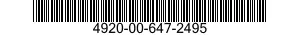 4920-00-647-2495 NUT,PLAIN,RECTANGULAR 4920006472495 006472495