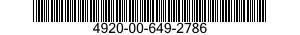 4920-00-649-2786  4920006492786 006492786