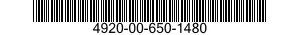 4920-00-650-1480  4920006501480 006501480