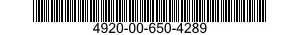 4920-00-650-4289  4920006504289 006504289