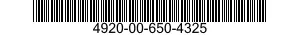 4920-00-650-4325  4920006504325 006504325
