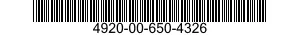 4920-00-650-4326  4920006504326 006504326