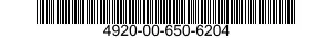 4920-00-650-6204  4920006506204 006506204