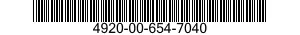 4920-00-654-7040  4920006547040 006547040