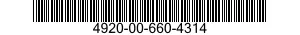 4920-00-660-4314  4920006604314 006604314