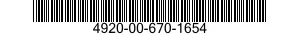 4920-00-670-1654  4920006701654 006701654