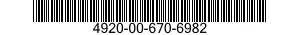 4920-00-670-6982  4920006706982 006706982