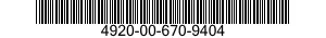 4920-00-670-9404  4920006709404 006709404