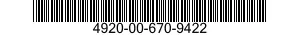 4920-00-670-9422  4920006709422 006709422