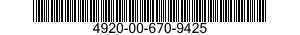 4920-00-670-9425  4920006709425 006709425