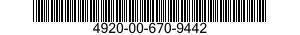 4920-00-670-9442  4920006709442 006709442