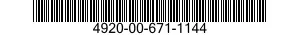 4920-00-671-1144  4920006711144 006711144