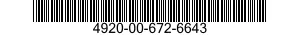 4920-00-672-6643  4920006726643 006726643
