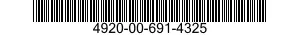 4920-00-691-4325  4920006914325 006914325