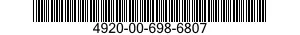 4920-00-698-6807  4920006986807 006986807